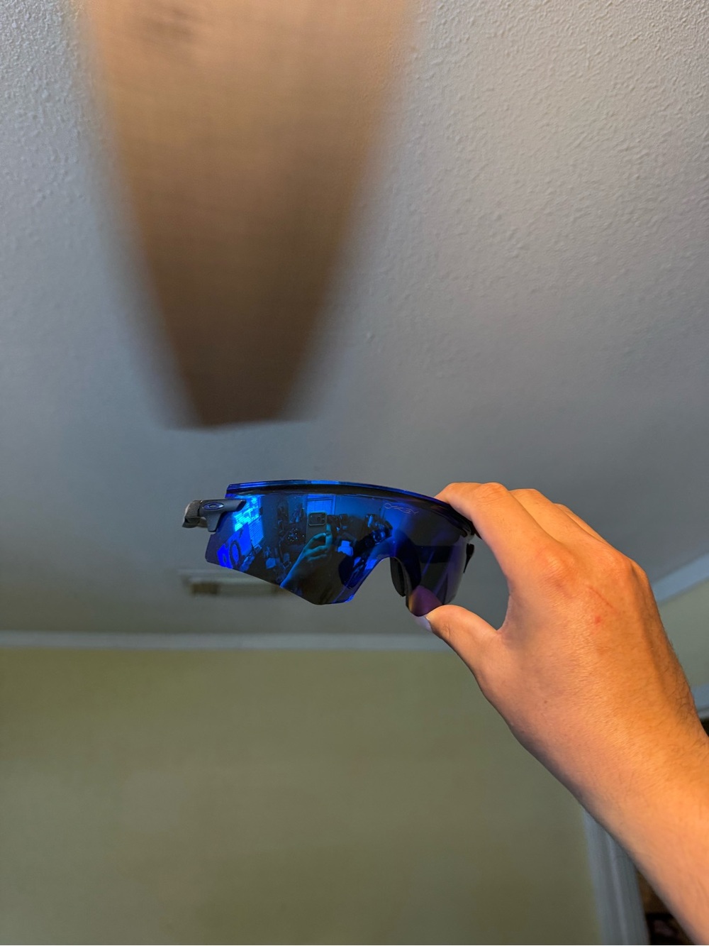 Blue Mirrored Sport Sunglasses Oakley Oakleys